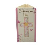 Girl On Your First Confirmation Religious Dove Design Gift Money Wallet Card