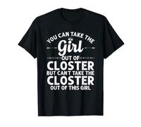 Girl Out Of CLOSTER NJ NEW JERSEY Gift Funny Home Roots USA T-Shirt