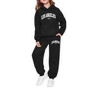 Girl Outfits Cute Shorts Sleeve V Neck Reindeer Print Open Front Silk Pjs Relaxed Fit Sleepwear for Xmas Gifts Toddler Girls Pajamas Set Button-Down Top with 2 Piece Y2k Black