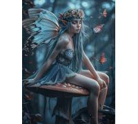 Girl Paint by Numbers for Adults with Frame, Large Paint by Number Canvas Kits, DIY Color Oil Painting Acrylic Paints with Brushes, Hobbies for Adults Women, Home Wall Decor Gifts 50x70cm J8-31