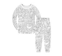 Girl Pajamas -8 V Neck Long Sleeves Graphic Button Down Xmas Pjs Suits Comfy Sleepwear Fall Winter Clothes Satin for Girls 4t Shorts Sleeves Shirt