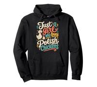 Girl Polish Chicken Lover Crested Hen Pullover Hoodie