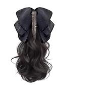 Girl Ponytail Hair Extensions Claw Hairpiece With Elegant Bowknot Photo Props Fashion 2000s Hair