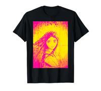 Girl Portrait Face Line Art Expressionist Design T-Shirt