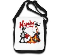 Girl Pouring Gasoline on Fire Shoulder Bag White