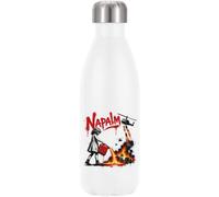 Girl Pouring Gasoline on Fire Vacuum Insulated Thermal Water Bottle White