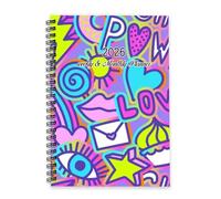 Girl Power 2026 Journal A5 To Do List Notebook Diary Calendar 2026 Diary for Men Notebook for School Week To View Monthly Year Planner with Dotted Line Note Page Slim