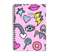 Girl Power 2026 Planner A5 To Do List Notebook 2026 Agenda Planner Diary Women Diary/for Project Week To View Monthly Year with Dotted Line Note Page Slim