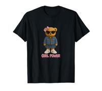 Girl Power Cute Teddy Bear Girl T-Shirt