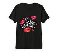 Girl Power Feminist Lips and Hearts Design Tee Premium T-Shirt