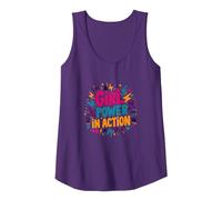 Girl Power in Action: Empowering Vibrant Celebration Tank Top, Women, Purple, S