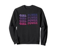 Girl Power Peace Symbol Empowerment Design Sweatshirt