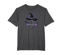 Girl Power with A Dash of Magic Witch Hat Wands T-Shirt, Men's Big and Tall, Dark Heather Grey, 6X Tall