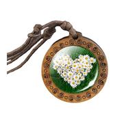 Girl Products 925 Sterling Silver St Patricks Day Necklaces For Women And Men, Classic St. Patrick Day Shamrock Four-leaf Clover Wooden Necklace Glass, St Patricks Day Beads Bulk, Green Bead Necklace