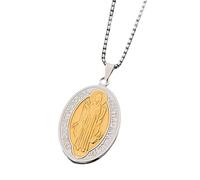Girl Products St Benedict Necklace For Women And Men, 925 Sterling Silver Saint Benedict Pendant Ball Bead Chain, St Benedict Medals, Medalla De San Benito, San Benito Medalla, Saint Benedict Medal