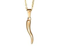 Girl Products Sterling Silver Protection Women Men, Talisman - Lucky Horn Charm, Chili Italian Pepper Necklace For s