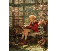Girl Reading Jigsaw Puzzle 2000 Piece, Puzzles for Adults 2000, The Impossible Challenge, Jigsaw Puzzle Games Classic Educational, Wooden Puzzles, for Home Wall Decoration Gift FNKL1-779