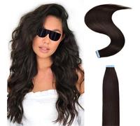 girl Real Remy Hair Tape In Human Hair Extensions Natural Hair Silky Straight Double Sided Tape Invisible Easy To Use Gift(14inch)