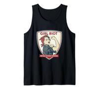 Girl Riot Retro Feminist Empowerment Rosie Graphic Tank Top
