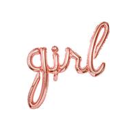 Girl rose gold foil balloon 77 x 70 cm