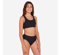 Girl’s 2-piece Surfing Bralette High-waist - 500 Lao Miami Black