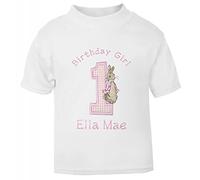 Girl’s Peter The Rabbit Personalised 1st Birthday T-Shirt (Cake Smash).