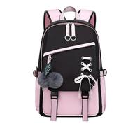 Girl School Bag, Kids Travel Backpack, Padded Shoulder Strap Adjustable Strap Shockproof Stylish Easy-To Playful Versatile Portable for School Commute Summer Camp