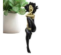 Girl Sculptures Home Decor | Afro Girl Collectible Figurines Table Decor,Artwork Statue Resin for Birthday Party Favors Indoor Apartment Bedroom Living Room Dorm Study Cafe