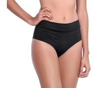 Girl Shiny Nylon Shorts-High Waist Hot Pants|Stretchy & Stylish Plain Design|Comfortable Fit for Workout, Ballet, Gymnastics,Fit for Active Girls|Perfect for Dance and Everyday(Black-13-14yrs)