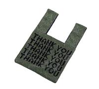 Girl Shoulder Bag Shape Vest Mesh Diamond Handbag Women Shopping Canvas Bag Rhinestone For Walks, Green, One Size