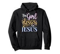 Girl Sings Jesus Church Music Lover Choir Singer Worship Pullover Hoodie