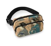 Girl Standing Under Tree Fanny Pack for Men Women, Durable Sling Chest Bag with Adjustable Strap & Large Pocket, Small Crossbody Bag for Running, Hiking, Cycling, Travel