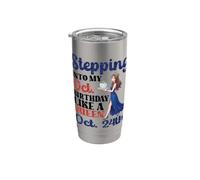Girl Stepping Into My Oct Birthday Like A Queen October 24th Stainless Steel Insulated Tumbler