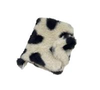 Girl Styles Plush Heart Storage Pouches for Pocket Organization of Small Essential with Lovely Design Portable and Portable Cute Bag, Champagne