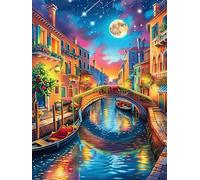 Girl Surfing A Wave at Sunset 500 Pc Classic Jigsaw Puzzle Wildlife Pet Puzzle for Adults Hard Challenging Hobby Home Decor Poster Smooth Wooden Cardboard 500 PCS