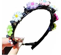 Girl Sweet Princess Hairstyle Hairpin, Summer Little Girl Braided Hair Hairpin Headdress, Cartoon Headbands Plait Hair Tools Super Cute (Colorful Flowers)