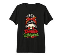 Girl Tomato Gardener Vegetable Garden Women Grows Tomatoes Premium T-Shirt