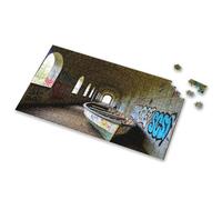 Girl Toys Age 4-5 Graffiti-Covered Tunnel With Boat In The Middle Picture Puzzle Toys For Ages 8-13 Puzzles 500 Pieces For Adults(500PCS)