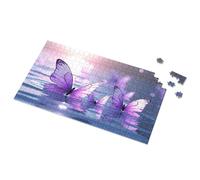 Girl Toys Age 4-5 Purple Butterflies In The Sunset Reflection Picture Puzzle 1500 Piece Puzzle 3 Year Old Girl Gifts(500PCS)