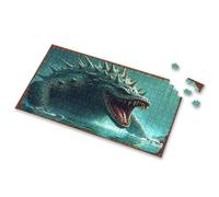 Girl Toys Age 4-5 Spiky Monster Emerging From The Depths Picture Puzzle 4 Year Old Boy Gift Jigsaw(300PCS)