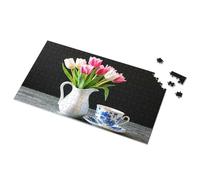 Girl Toys Age 4-5 Spring Tulips And Vintage Tea Set Picture Puzzle 1500 Piece Puzzle 3 Year Old Girl Gifts(1000PCS)