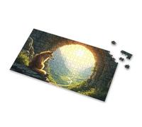 Girl Toys Age 4-5 Wolf Gazing At Serene Valley Landscape Picture Puzzle Toys For Ages 8-13 Puzzles 500 Pieces For Adults(500PCS)