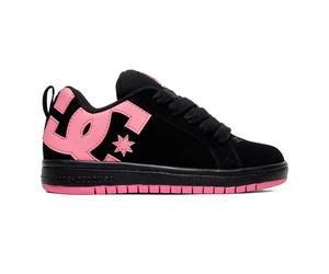 Girl Trainers DC Shoes Court Graffik Noir 32