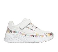 Skechers Uno Lite Heart Craze Slip-on Trainers White EU 29 Girl