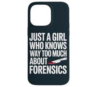 Girl True Crime Podcast Forensics Woman Murder Mystery Case for iPhone 14 Pro Max