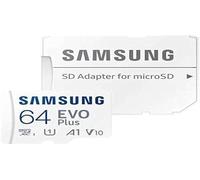 Samsung Evo Plus 64GB microSD Card (2021) in White (MB-MC64KA/EU) White
