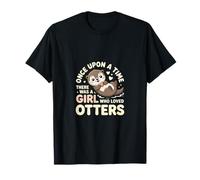 Girl Who Loved Otters Cute Animal T-Shirt