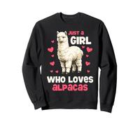 Girl Who Loves Alpacas Llama Animal Lover Alpaca Llamas Sweatshirt