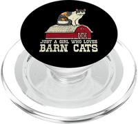 Girl Who Loves Barn Cats Ranch Farmers Market Farm Wife PopSockets PopGrip for MagSafe