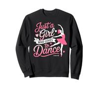 Girl Who Loves Dance Ballet Lover Ballerinas Ballet Dancer Sweatshirt